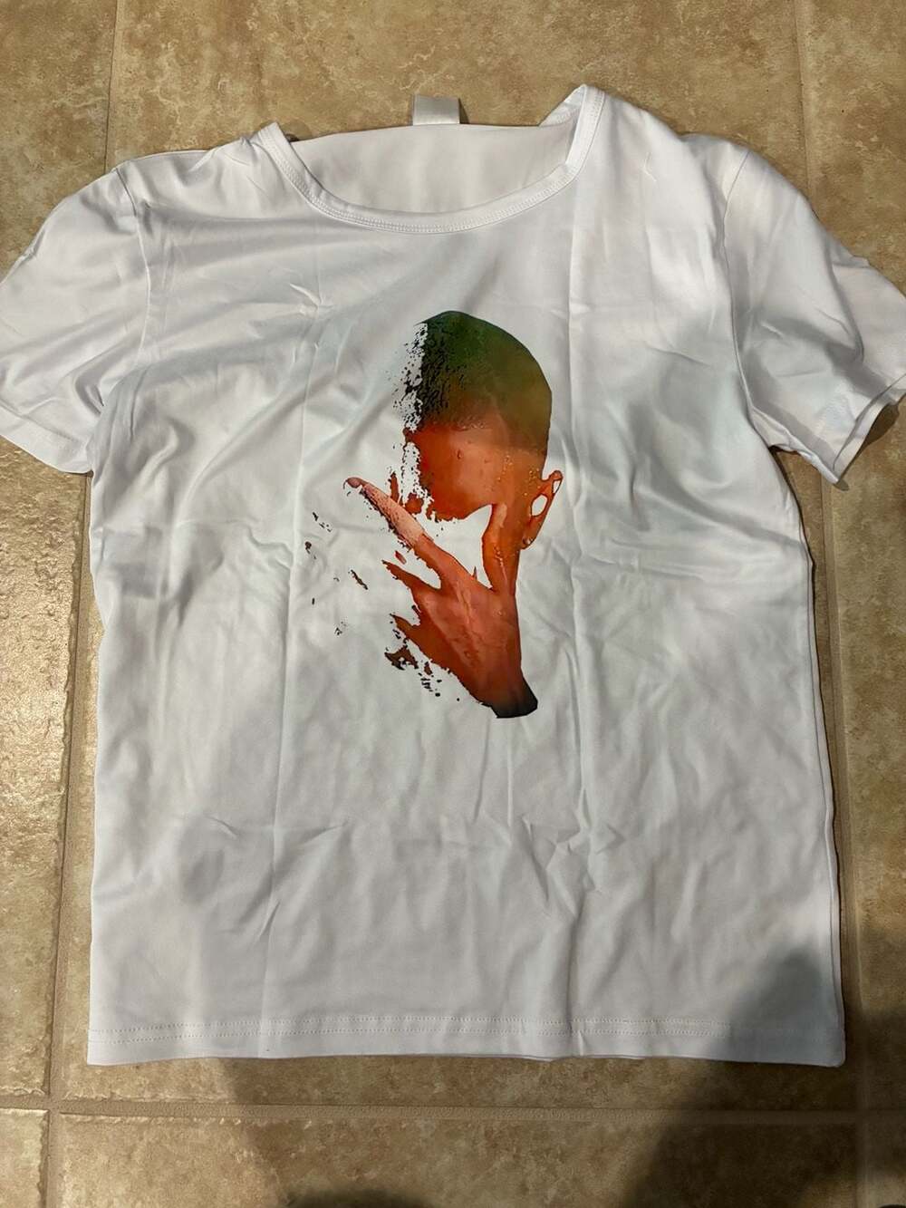 Frank Ocean Blond Album Tracklist Graphic T-Shirt White Size M